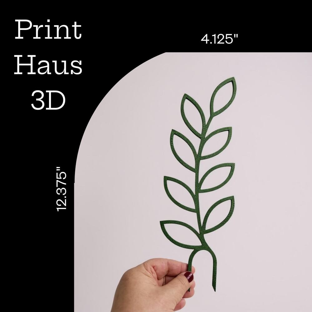 Plant Trellis, Leaf Shaped Plant Support, Indoor Garden Decor, 12.375" tall - Picture 3 of 11